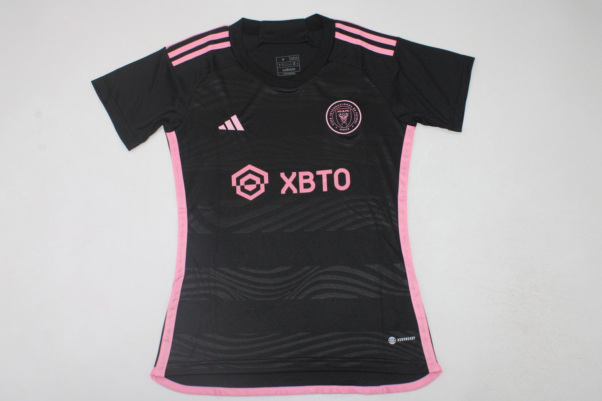 AAA Quality Inter Miami Woman 23/24 Away Black/Pink Jersey